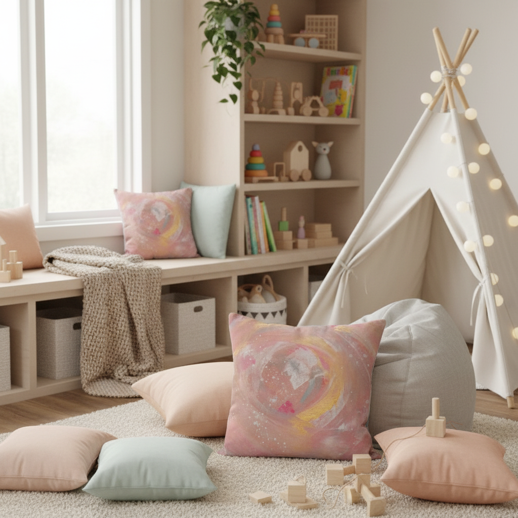 Outpouring Cushion - Linen Style